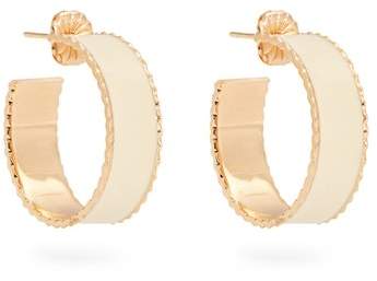 Enamel & yellow-gold Lasagne earrings