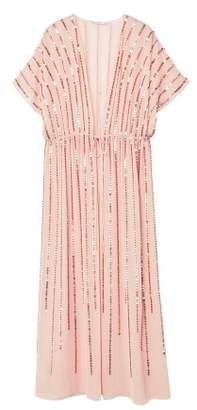 Image result for Sequin Embroidered Kaftan £119 - Mango