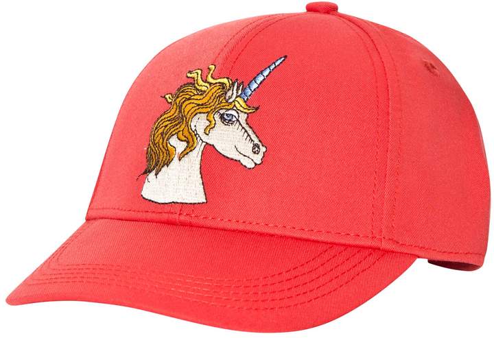 Red Unicorn Embroidered Cap