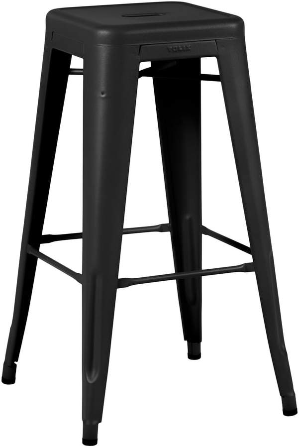 Tolix - H75 Hocker Indoor, schwarz matt