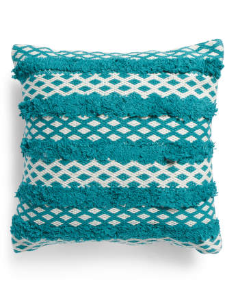 Made In India 18x18 Textured Pillow