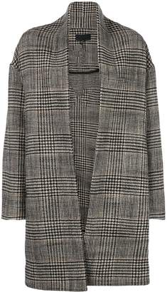 Nili Lotan oversized check pattern coat Nili Lotan oversized check pattern coat