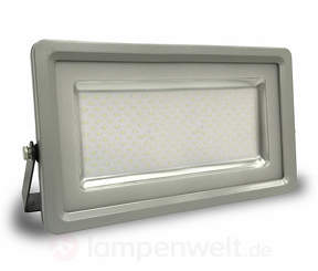 Heller LED-Außenstrahler in Grau/Schwarz