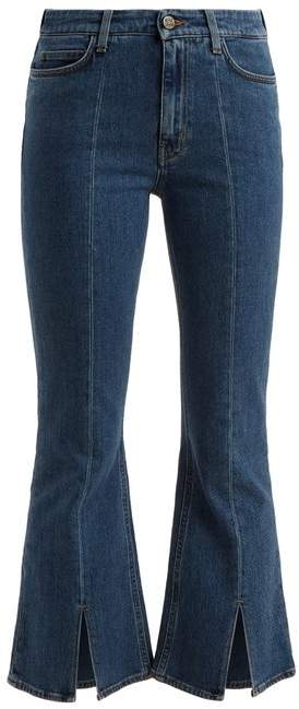 Marty high-rise kick-flare cropped jeans