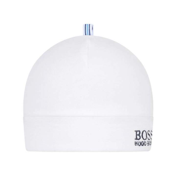 BOSS KidsBaby Boys White Baby Hat