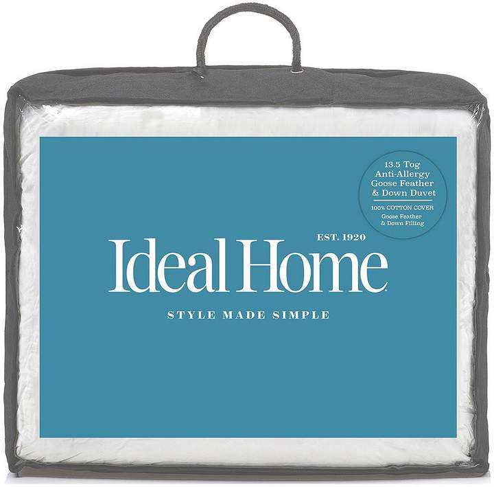 Ideal Home Luxury Anti-Allergy Goose Feather & Down 13.5 Tog Duvet