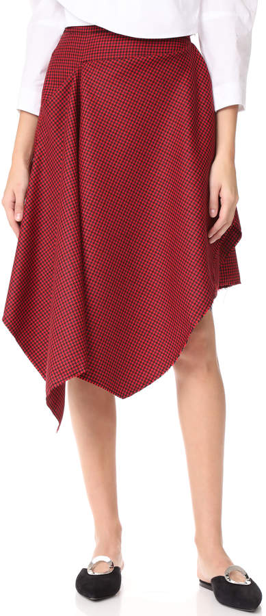 Deconstructed Drape Front Skirt