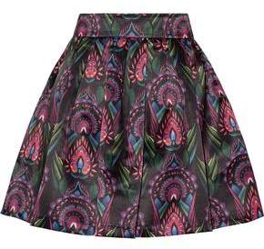 Stora Printed Satin Mini Skirt
