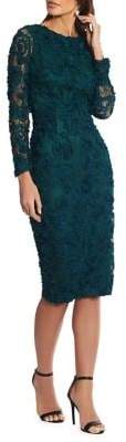 Xscape Evenings Soutache Floral Lace Sheath Dress Xscape Evenings Soutache Floral Lace Sheath Dress