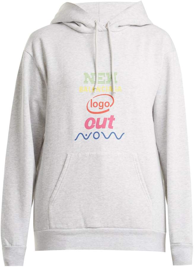 Logo-print cotton-blend sweatshirt