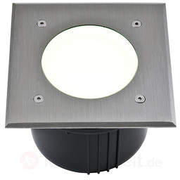 Eckige LED-Bodeneinbauleuchte Aachen 16 cm