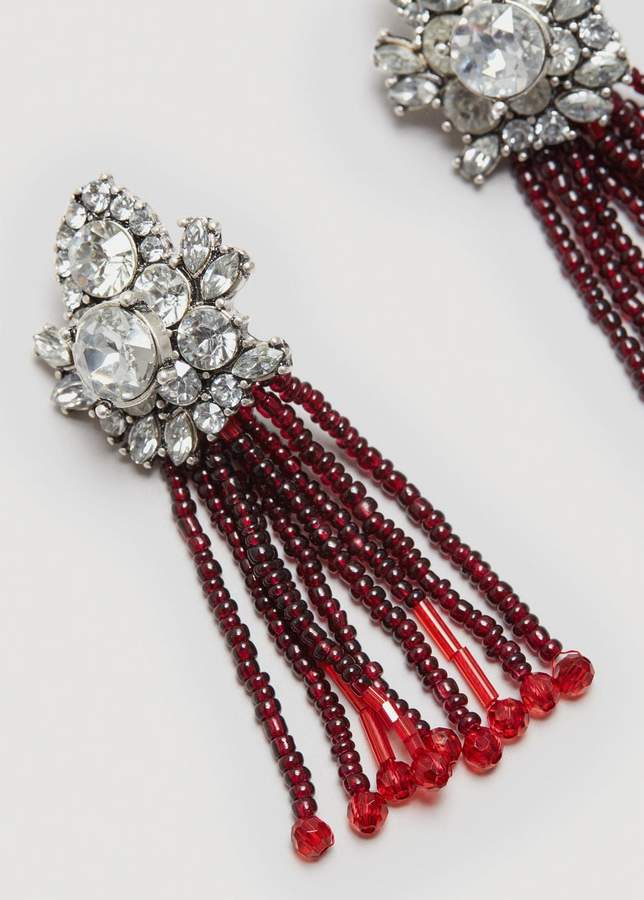 Ohrringe mit facettierten Steinchen