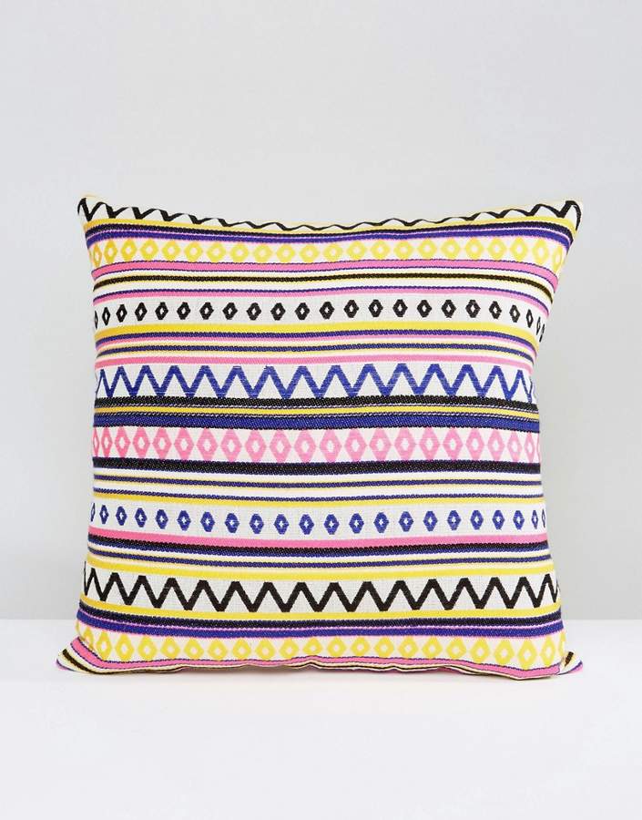 Ashiana – Bestickter und bedruckter Kissenbezug