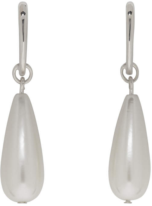 Sophie Buhai Silver Pearl Teardrop Earrings