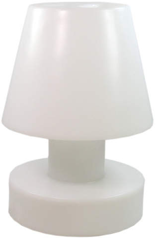 Bloom! - Portable Lamp LED, H 28 cm, Akku, Weiß