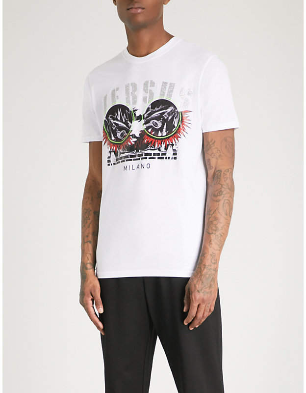 Versace Versus Graphic-print cotton-jersey T-shirt