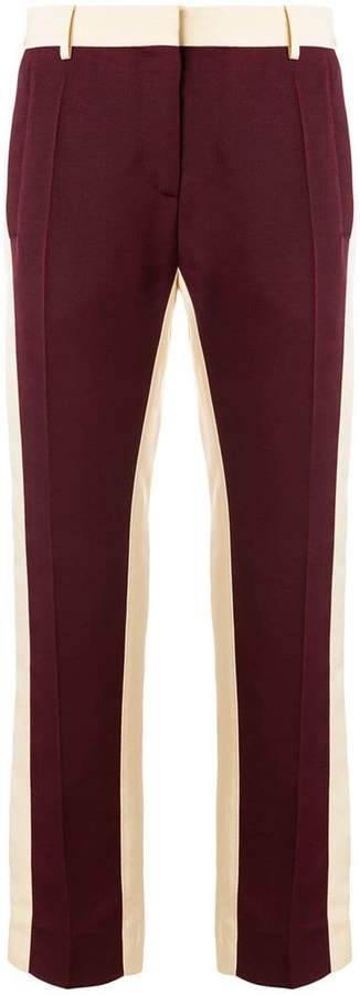 panelled pencil trousers