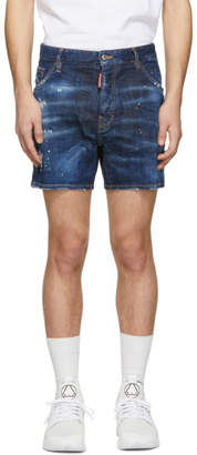 ripped shorts denim commando mens dsquared2 spots dan yellow shopstyle