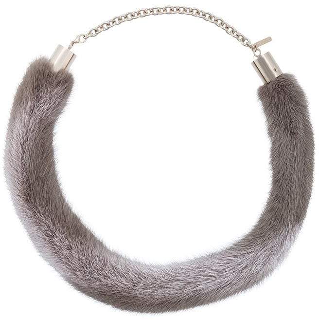 Halskette mit Nerzbesatz