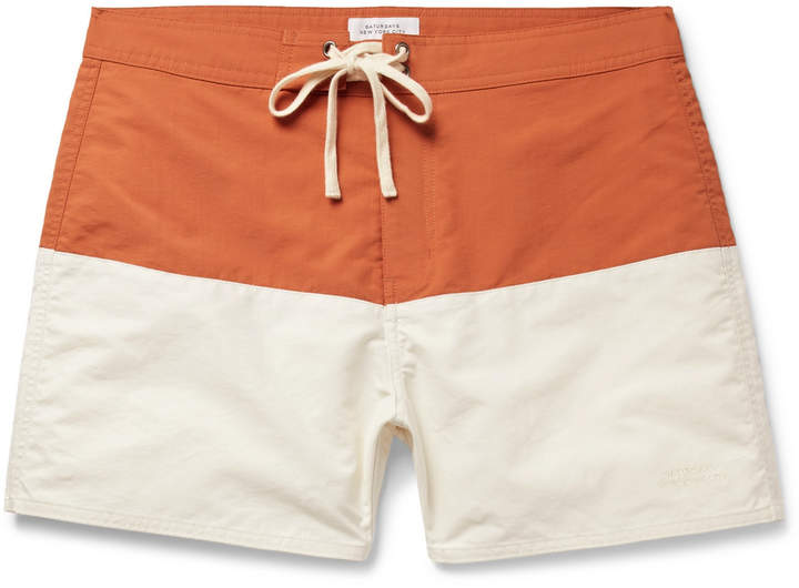 Ennis Short-Length Colour-Block Swim Shorts