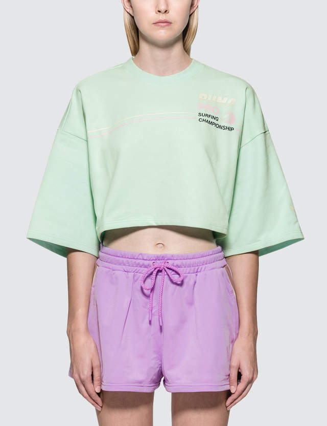 Cropped Crew Neck S/S T-Shirt