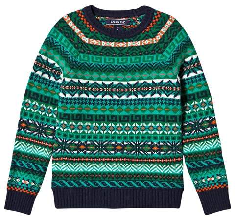 Green Fairisle Patterned Sweater