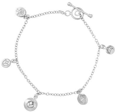 Styleserver DE Satya Armband mit Om, Hamsa und Lotus Charms Silber