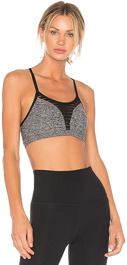 Stacked And Sliced Racer Bra