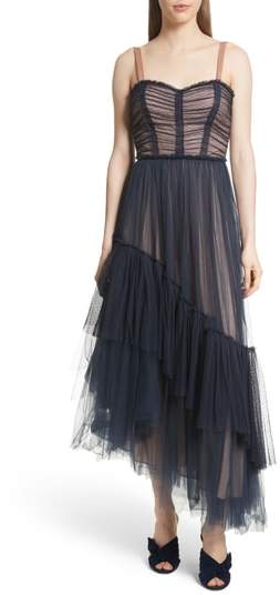 Coletta Asymmetrical Tulle Dress
