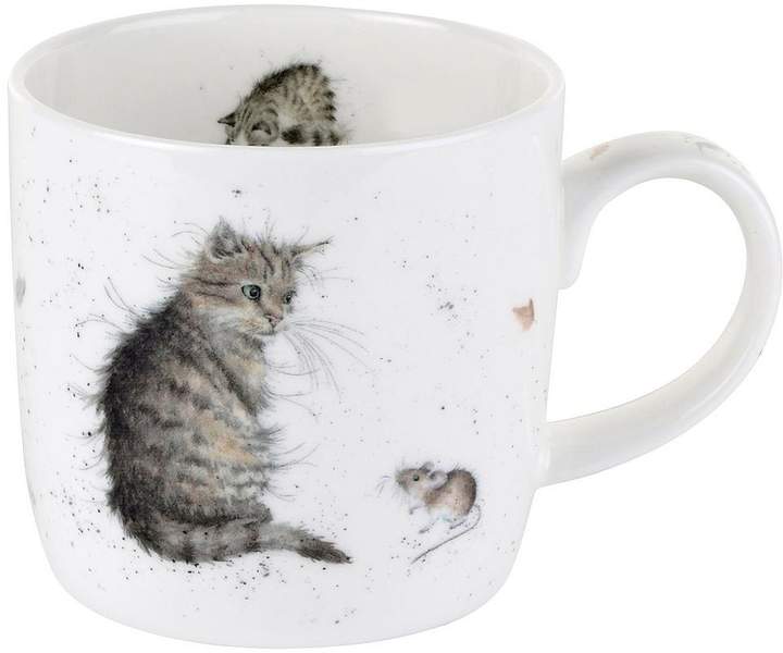 Wrendale Cat And Mouse Mug (cat) By Royal Worcester - Single Mug