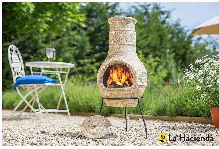 La Hacienda Star Flower Medium Chiminea