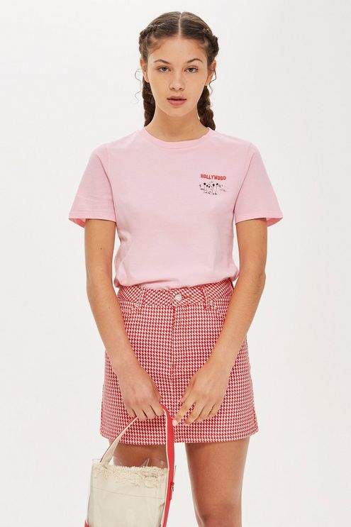 Hollywood embroidered t-shirt