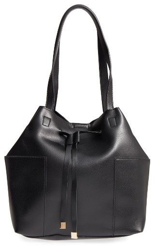Leather Bucket Bag 
