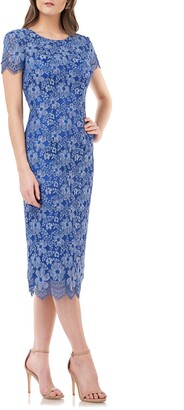 JS Collections Floral Lace Cocktail Dress JS Collections Floral Lace Cocktail Dress