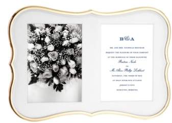 'crown Point' Invitation Bridal Picture Frame
