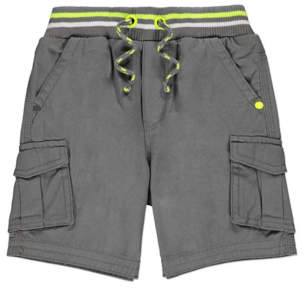 Cargo Shorts with Neon Trim