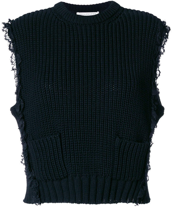 pocket knitted pullover