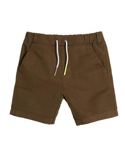 Curran Drawstring Bermuda Shorts, Size 4-14