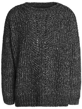 Mélange Cotton-Blend Sweater