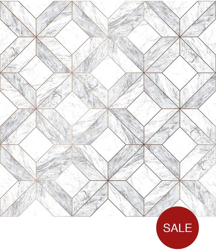 Contour Marble Marquetry Wallpaper