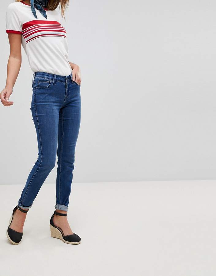 – Ultra-Skinny-Jeans mit mittelhohem Bund