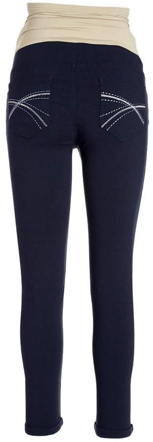 Navy Maternity Skinny Jeans - Plus Too