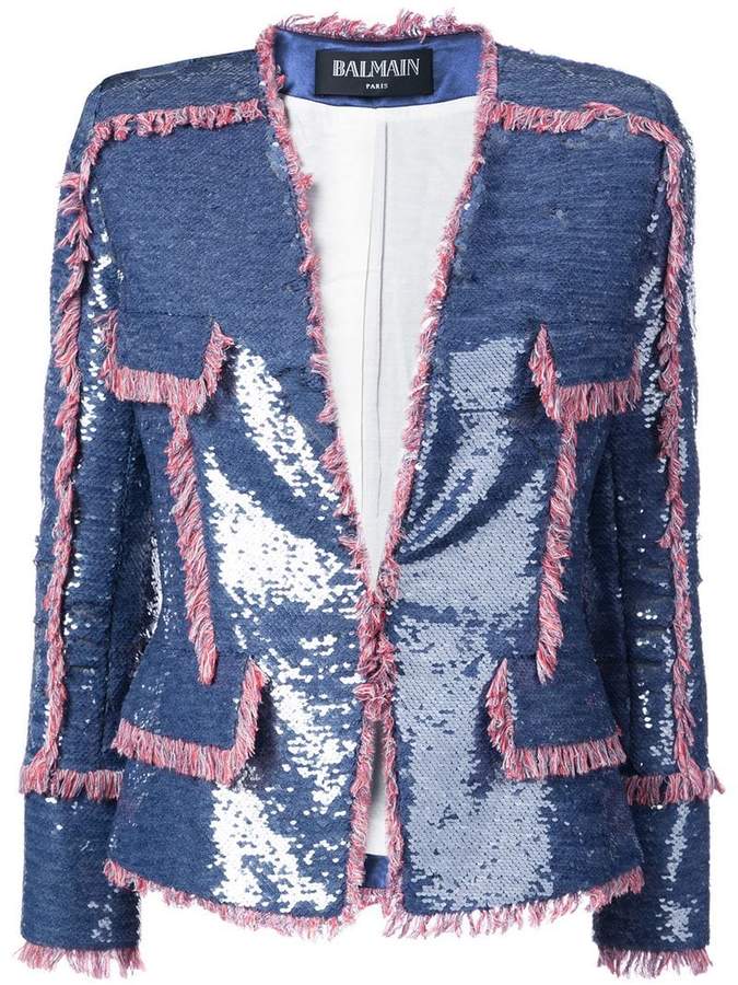 sequin-embellished jacket