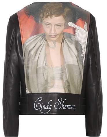 Bedruckte Biker Jacke Cindy aus Leder