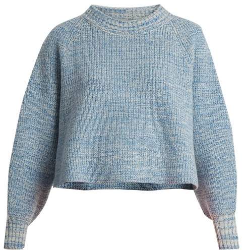 Cropped wool sweater