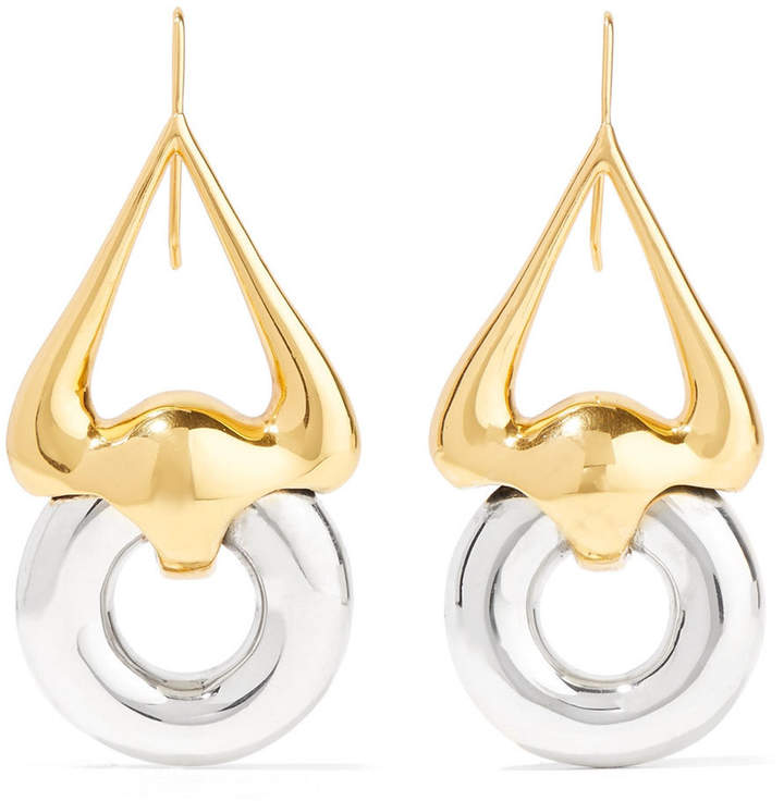 Cookie Lasso Gold And Silver-Plated Earrings