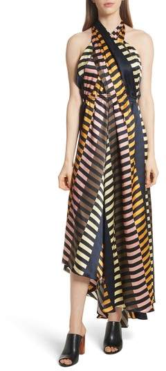 Nightingale Silk Halter Dress