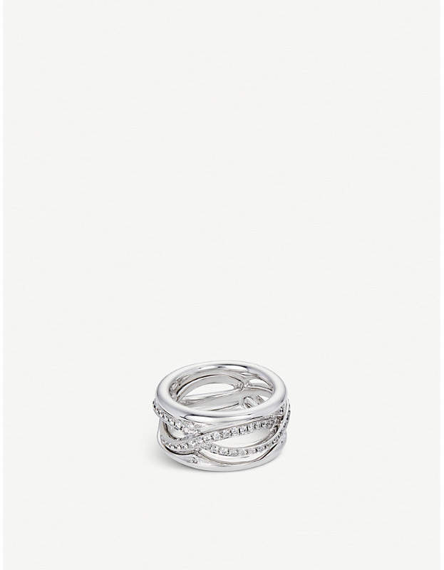 BUCHERER JEWELLERY Vivelle 18ct white-gold and diamond ring