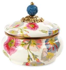 MacKenzie-Childs Morning Glory Squashed Pot