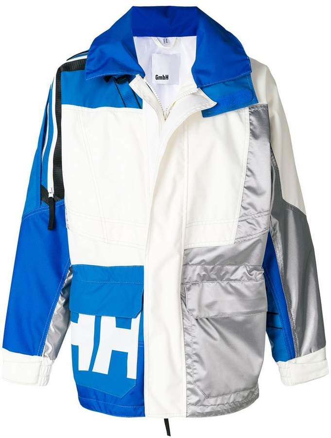 Gmbh colour-block zipped jacket
